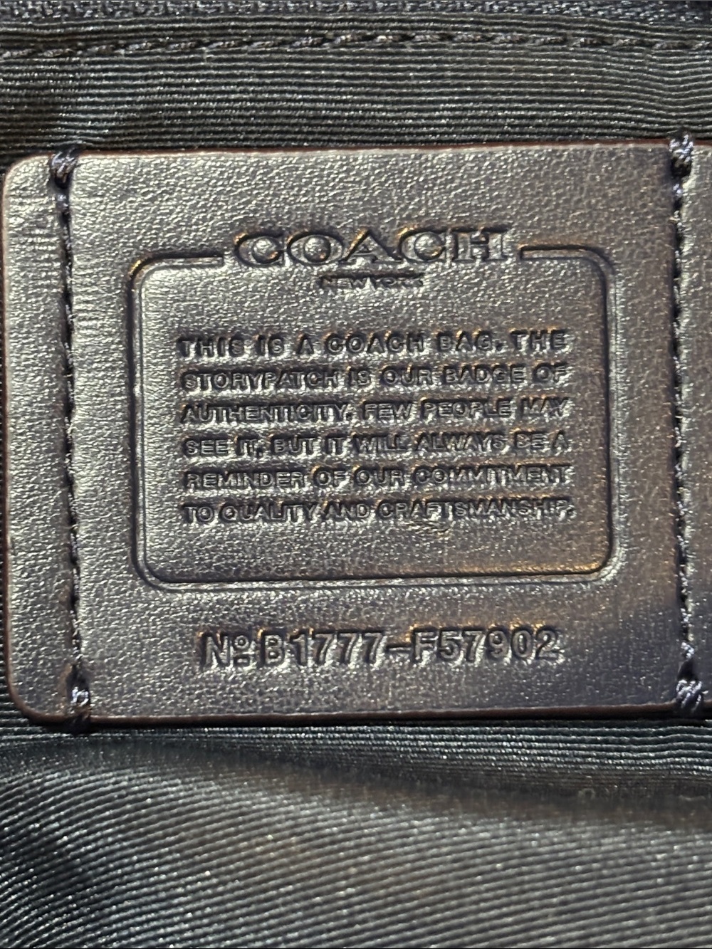 Coach Nylon and Leather Blue Tote with Crossbody Strap - Picture 7 of 16